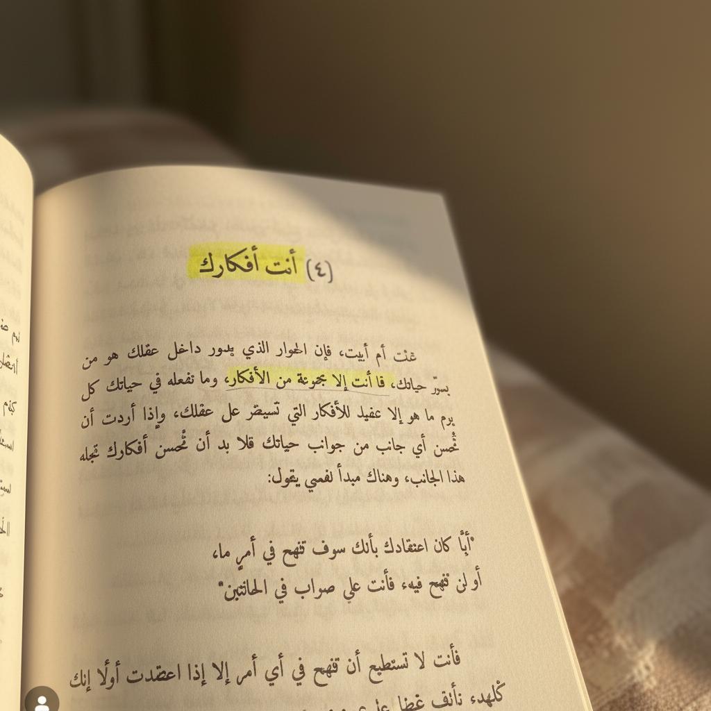 أنت أفكارك - إضاءة شمسية