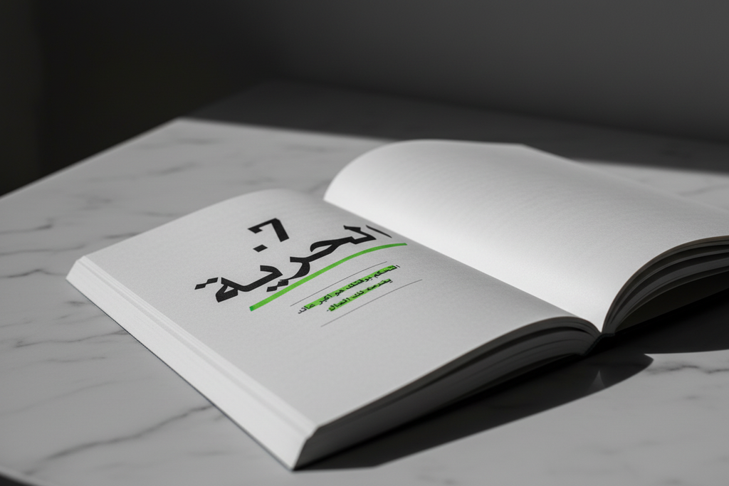 الحرية – Open Book Quote